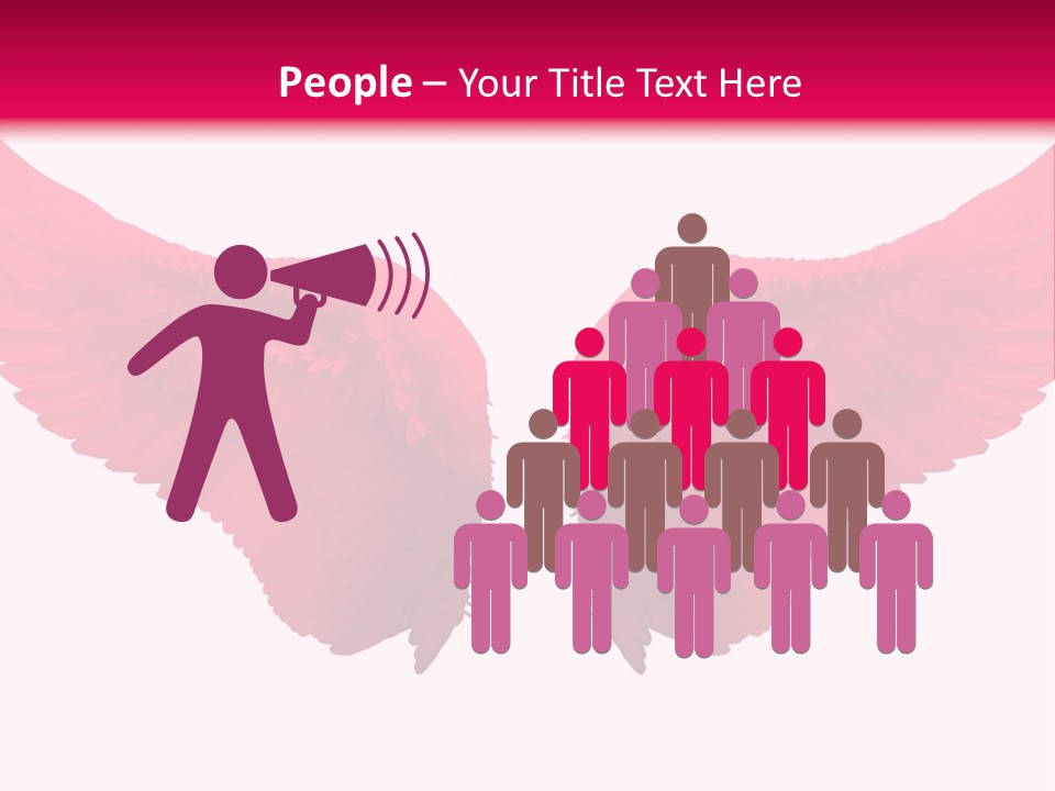 Pink Wings PowerPoint Template