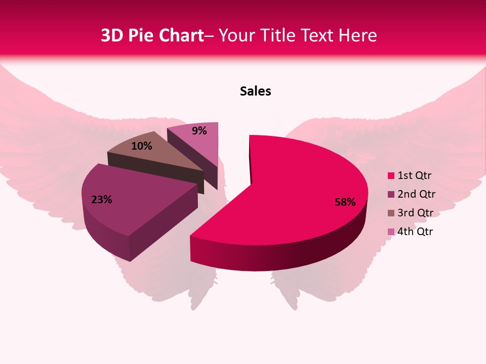 Pink Wings PowerPoint Template