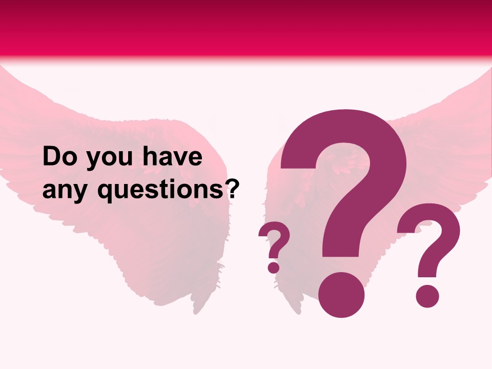 Pink Wings PowerPoint Template