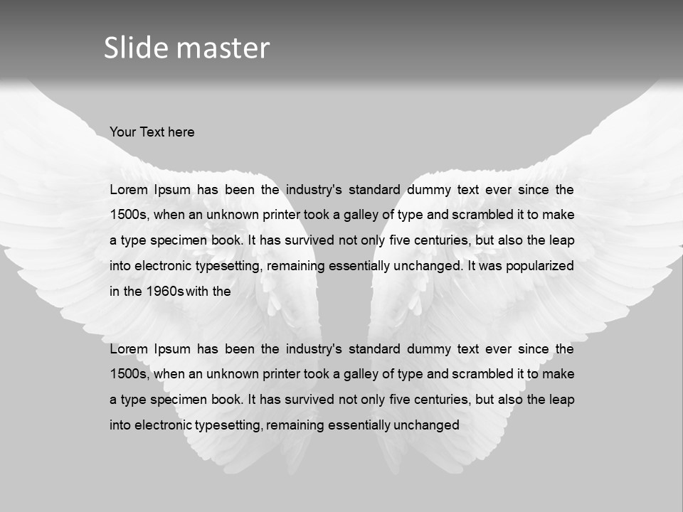 White Wings PowerPoint Template