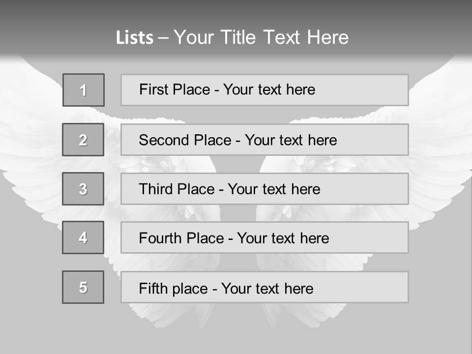 White Wings PowerPoint Template