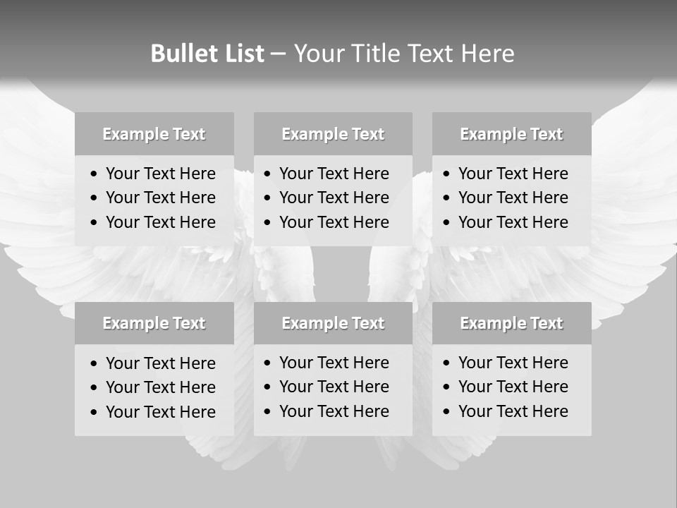 White Wings PowerPoint Template