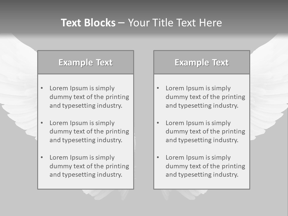 White Wings PowerPoint Template