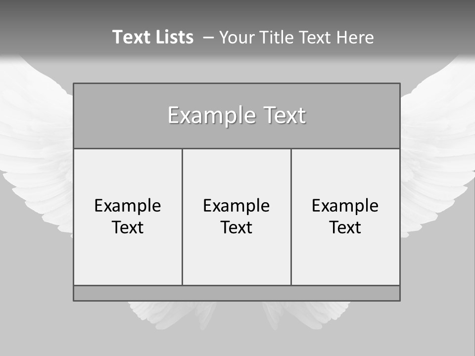 White Wings PowerPoint Template