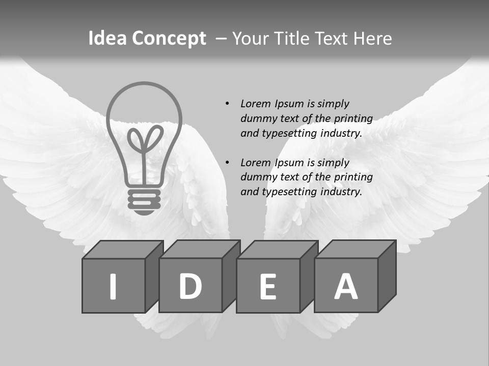 White Wings PowerPoint Template