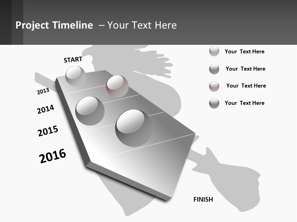Witch On A Broomstick PowerPoint Template