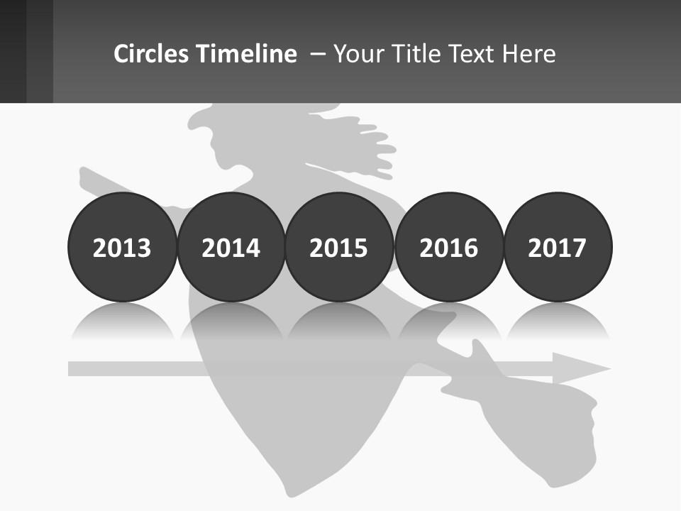 Witch On A Broomstick PowerPoint Template