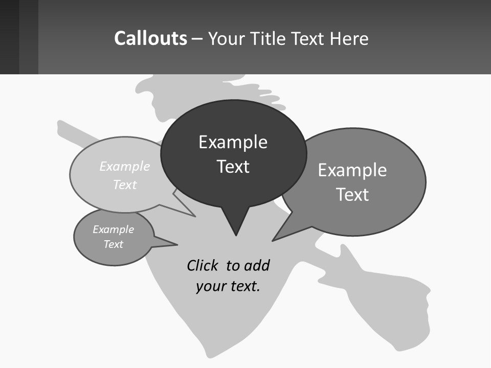 Witch On A Broomstick PowerPoint Template