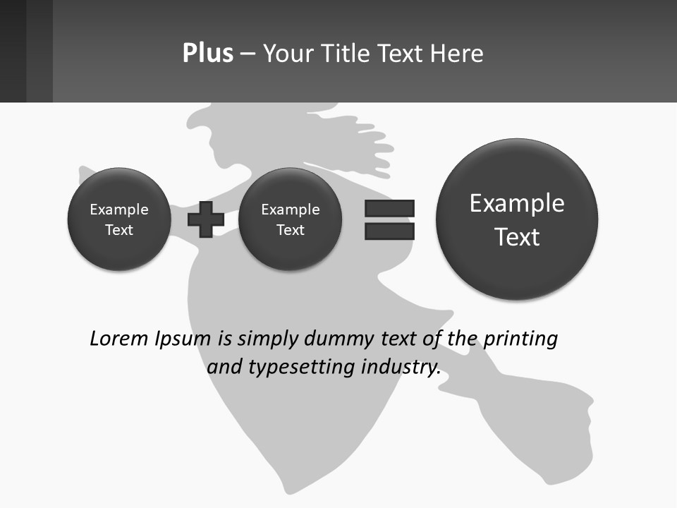 Witch On A Broomstick PowerPoint Template