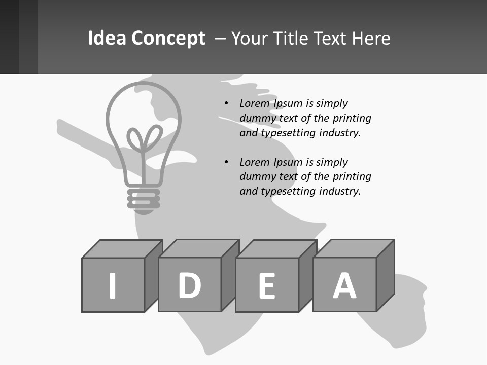 Witch On A Broomstick PowerPoint Template