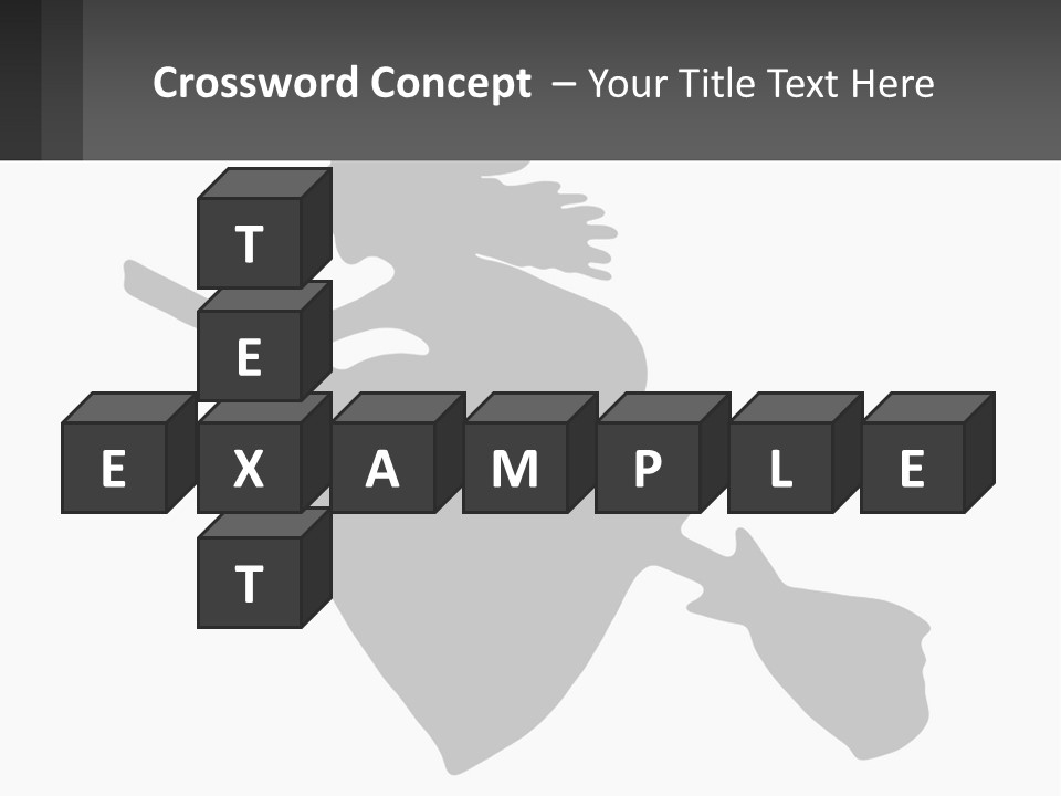 Witch On A Broomstick PowerPoint Template