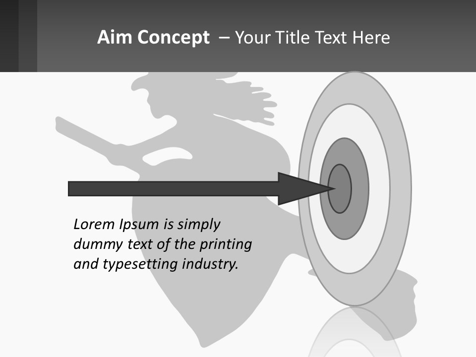 Witch On A Broomstick PowerPoint Template