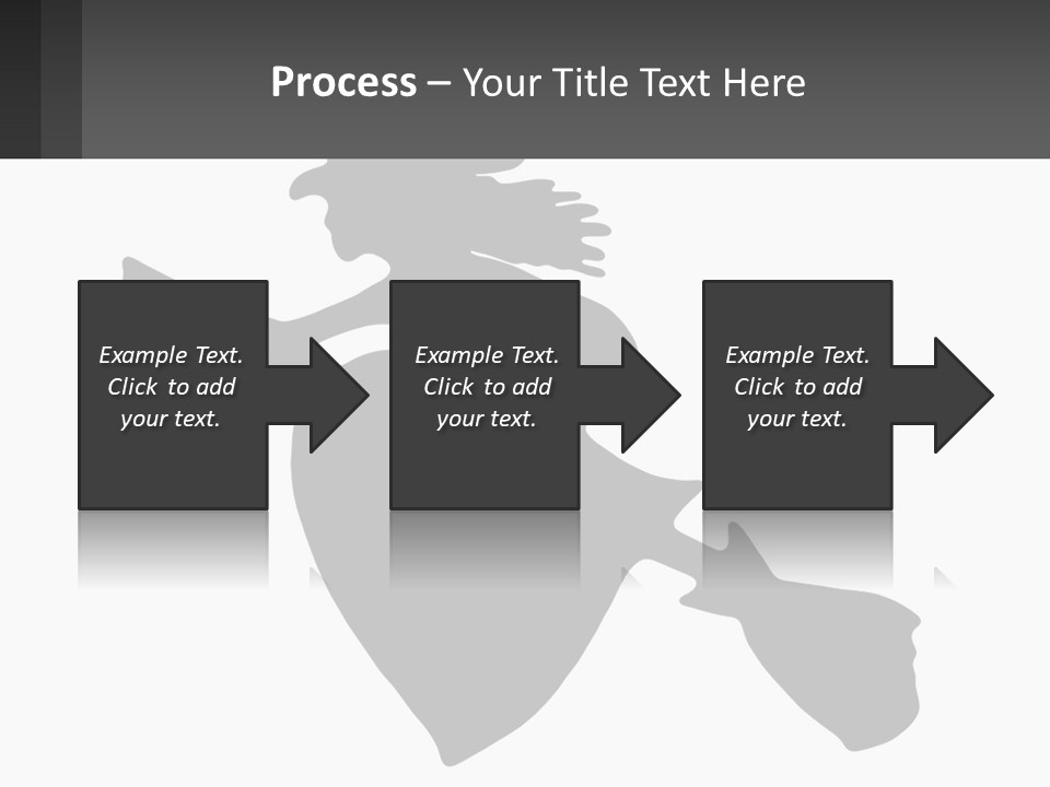 Witch On A Broomstick PowerPoint Template