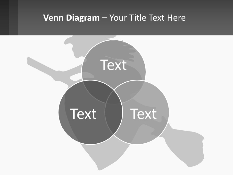 Witch On A Broomstick PowerPoint Template