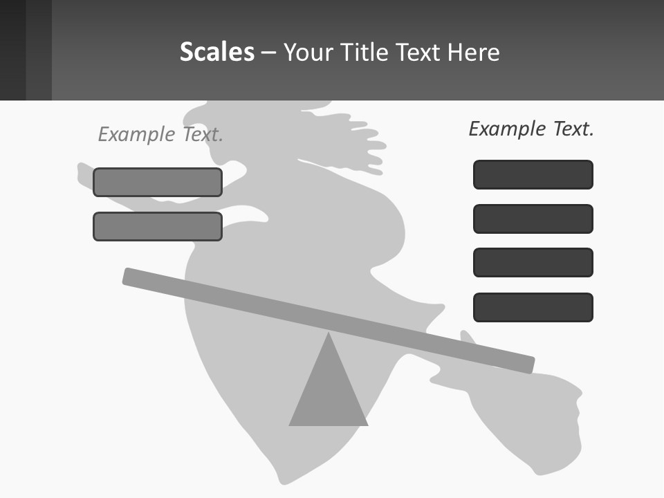 Witch On A Broomstick PowerPoint Template