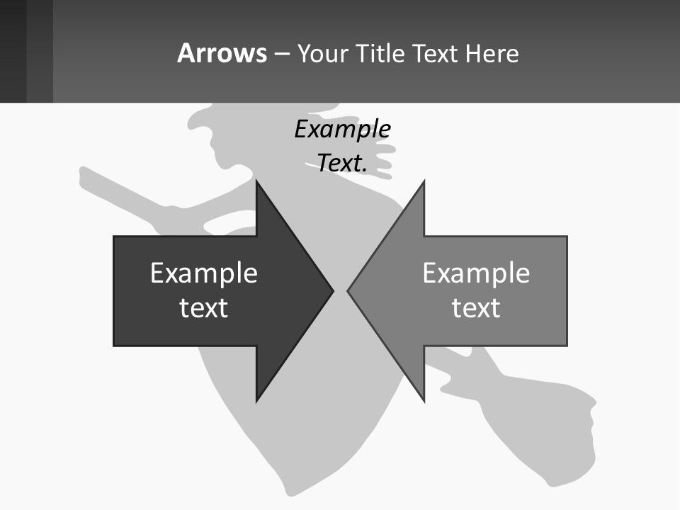 Witch On A Broomstick PowerPoint Template