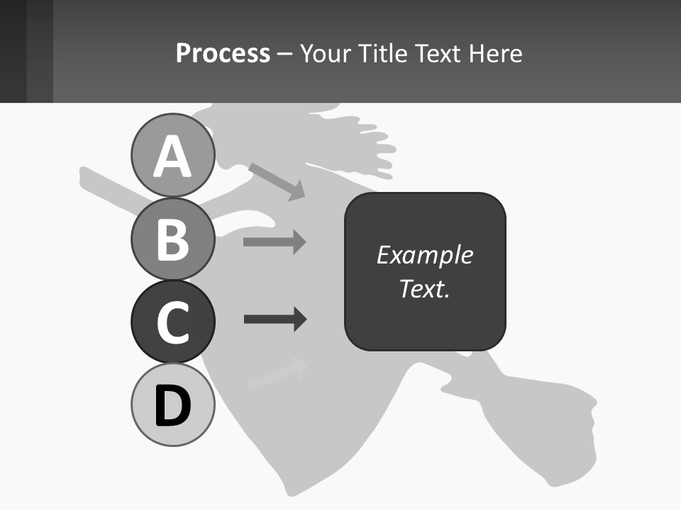 Witch On A Broomstick PowerPoint Template