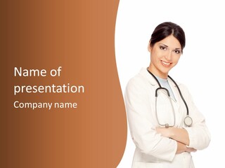 Girl Doctor Pediatrician PowerPoint Template