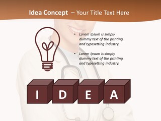 Girl Doctor Pediatrician PowerPoint Template