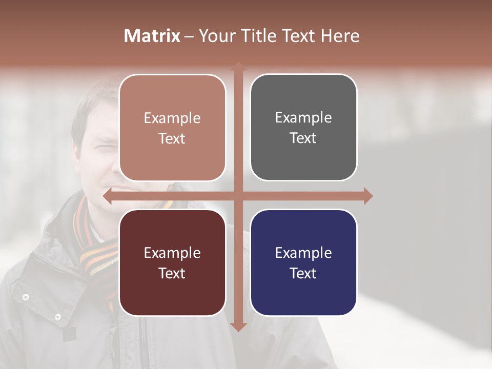 Guy In A Scarf PowerPoint Template