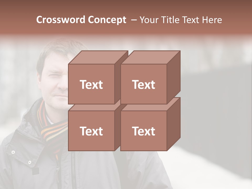 Guy In A Scarf PowerPoint Template