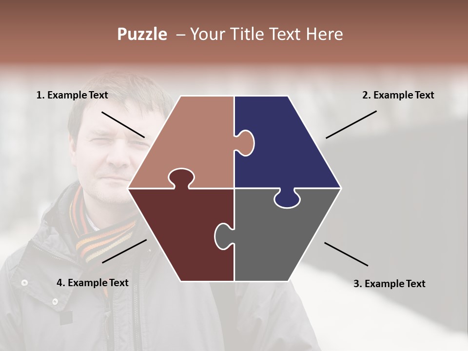 Guy In A Scarf PowerPoint Template