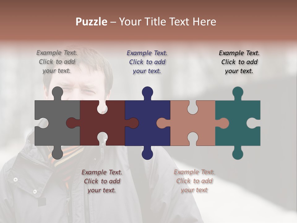 Guy In A Scarf PowerPoint Template