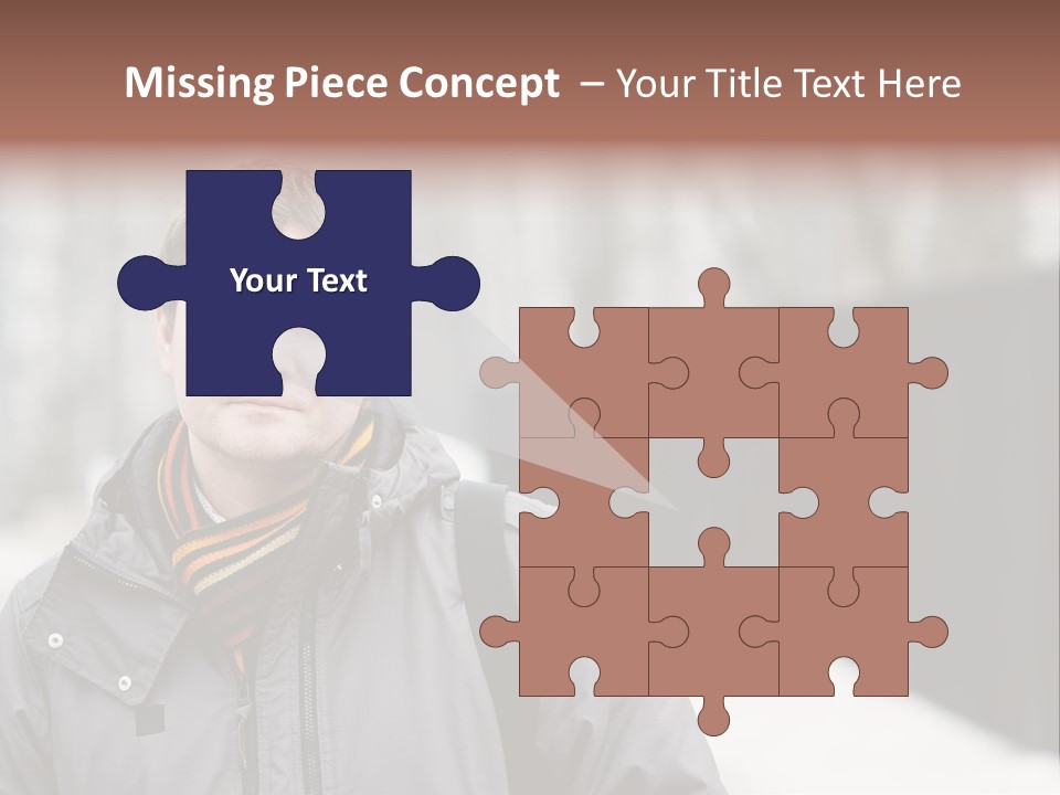 Guy In A Scarf PowerPoint Template