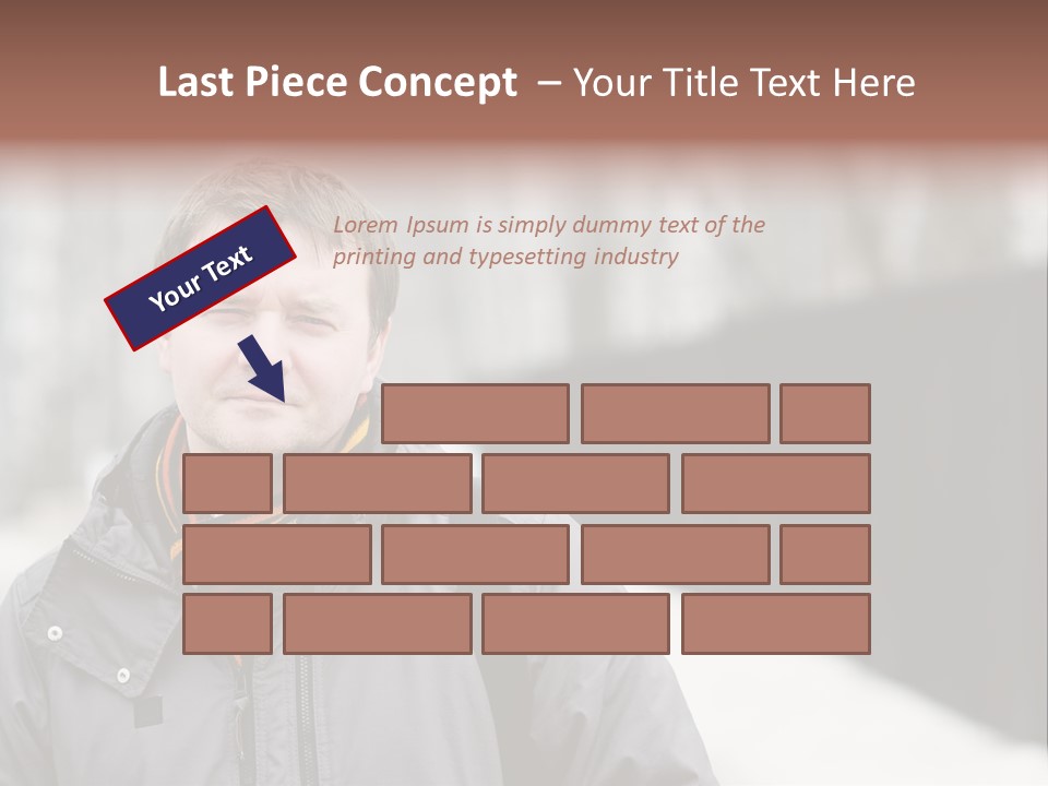 Guy In A Scarf PowerPoint Template