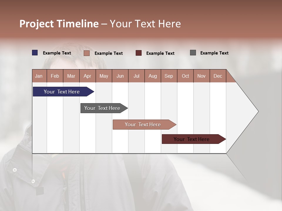 Guy In A Scarf PowerPoint Template