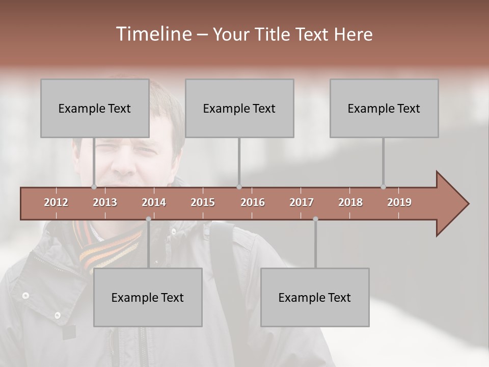 Guy In A Scarf PowerPoint Template