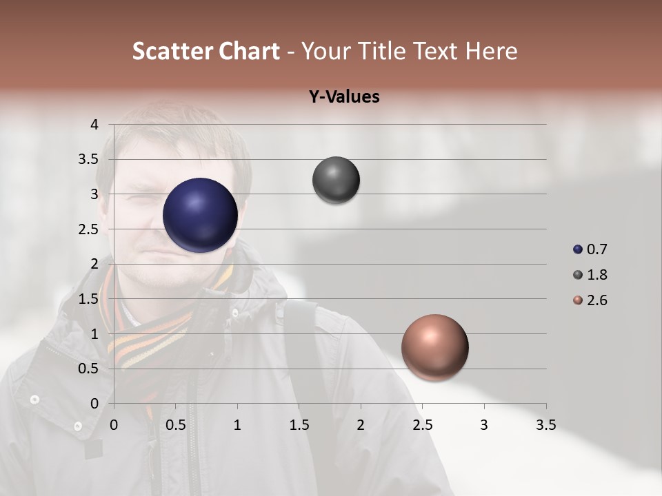 Guy In A Scarf PowerPoint Template