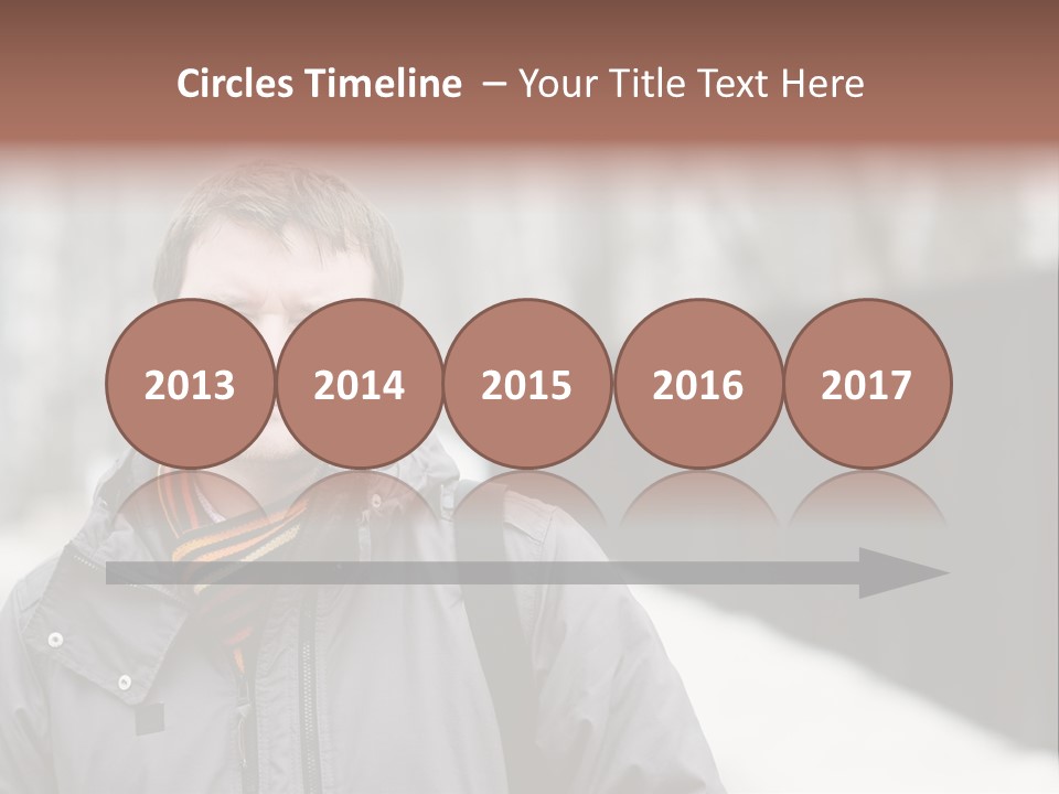 Guy In A Scarf PowerPoint Template