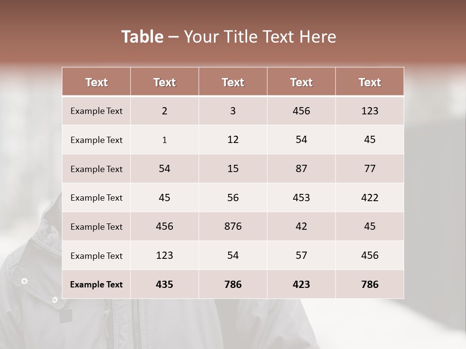 Guy In A Scarf PowerPoint Template