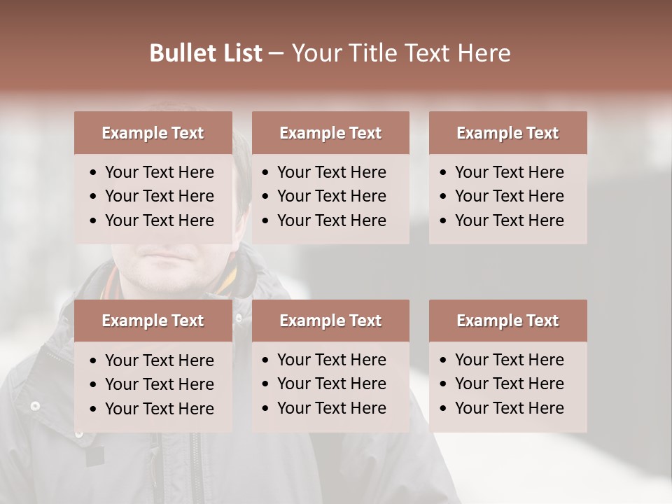 Guy In A Scarf PowerPoint Template