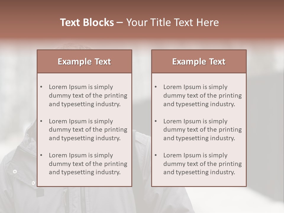 Guy In A Scarf PowerPoint Template