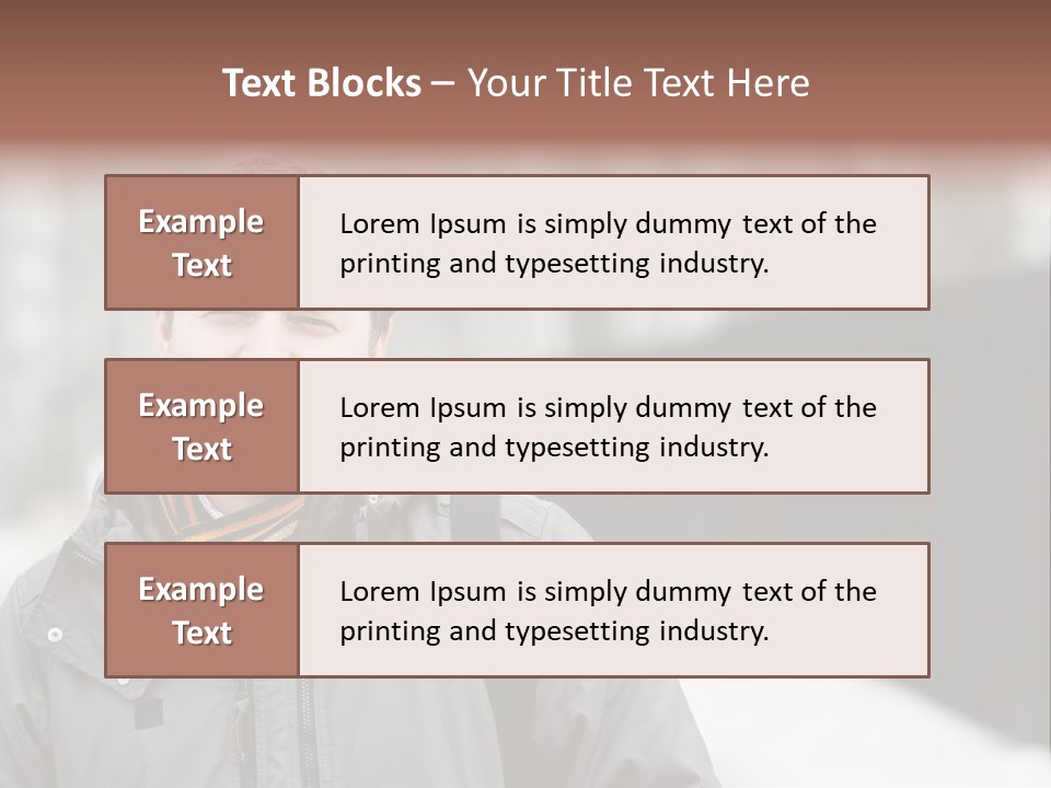 Guy In A Scarf PowerPoint Template