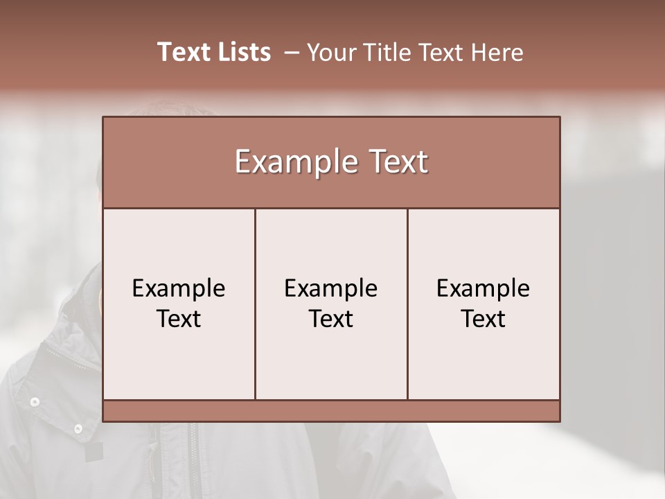 Guy In A Scarf PowerPoint Template