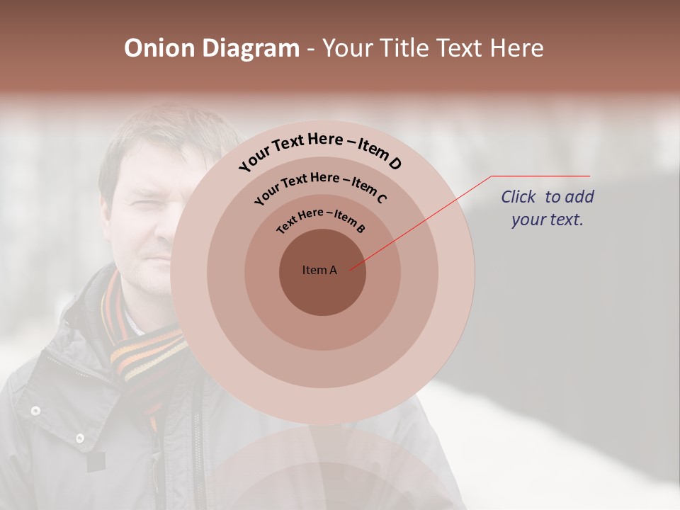 Guy In A Scarf PowerPoint Template