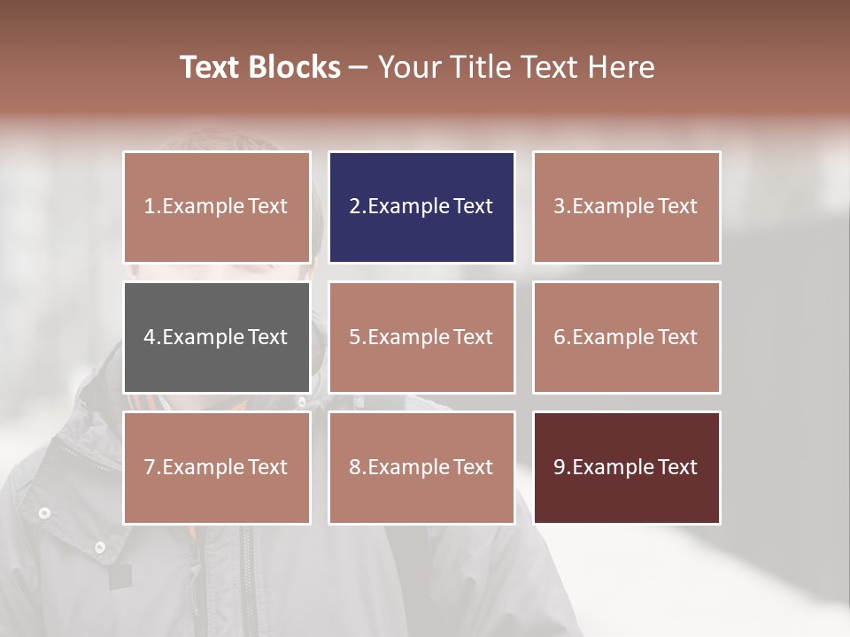 Guy In A Scarf PowerPoint Template