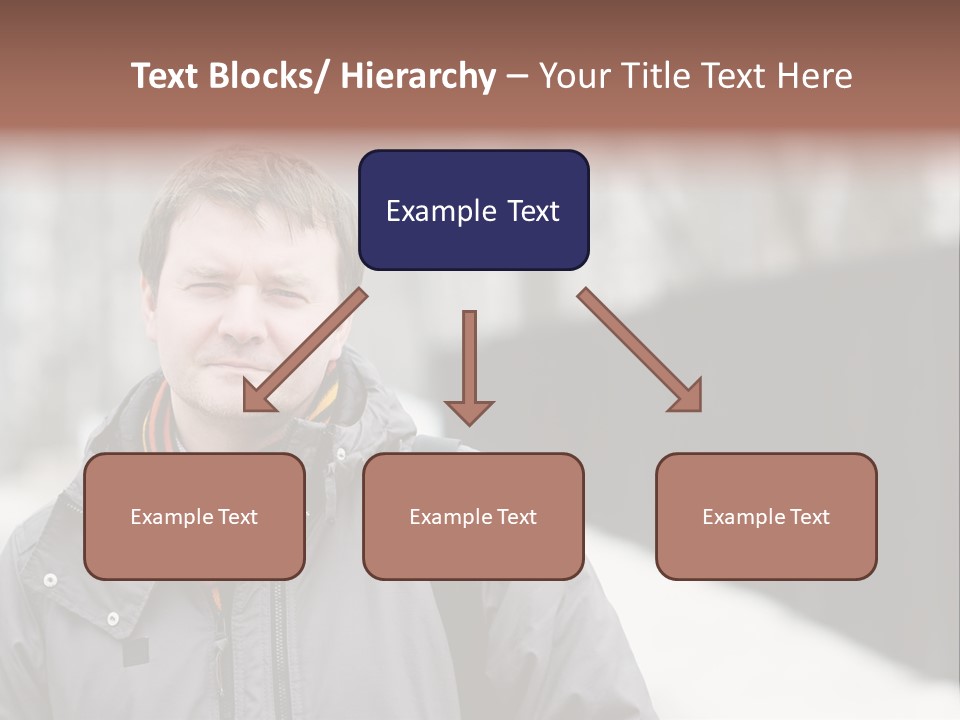 Guy In A Scarf PowerPoint Template