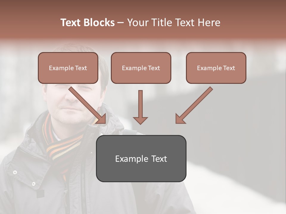 Guy In A Scarf PowerPoint Template