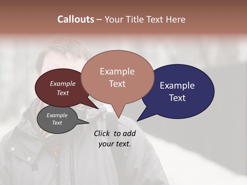 Guy In A Scarf PowerPoint Template