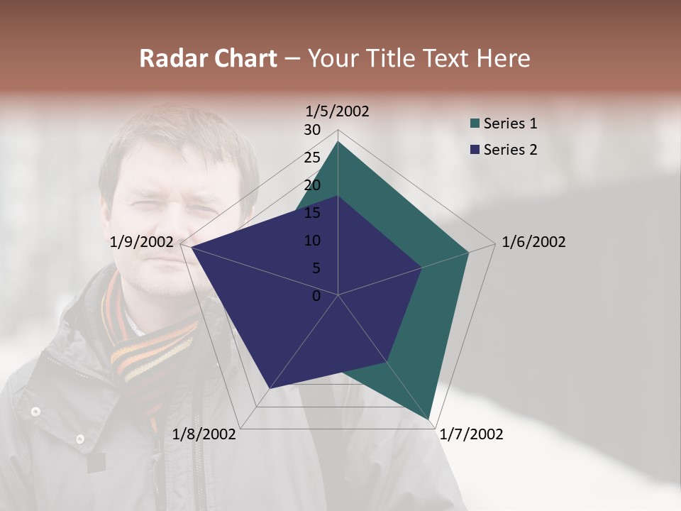 Guy In A Scarf PowerPoint Template