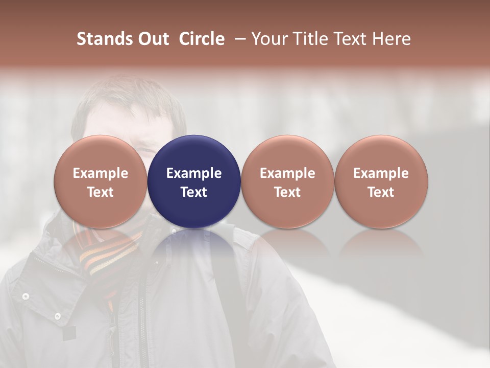 Guy In A Scarf PowerPoint Template