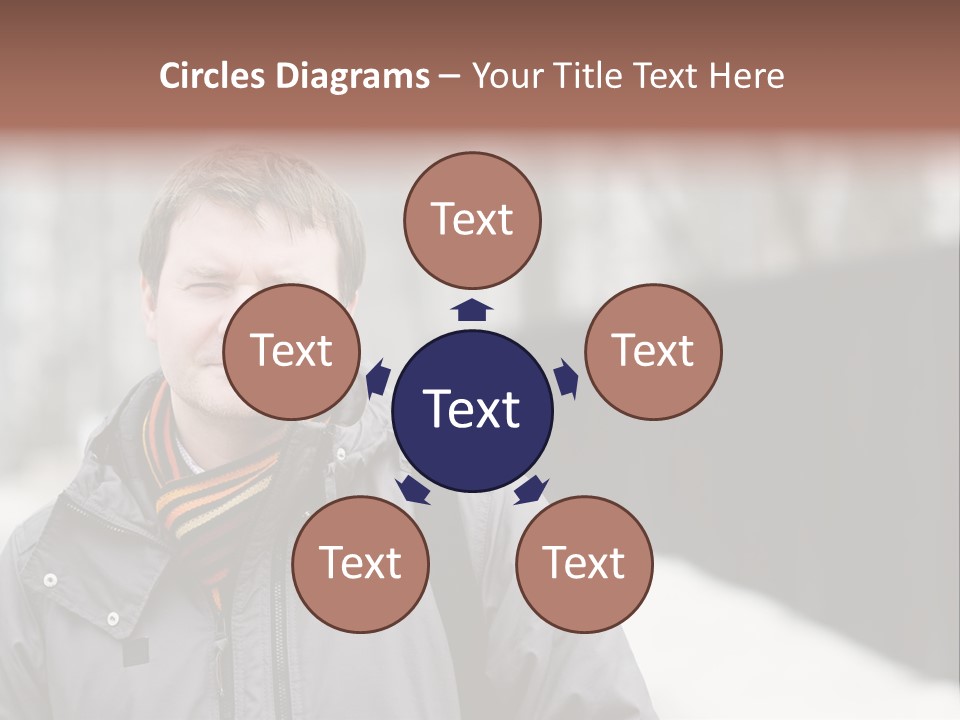 Guy In A Scarf PowerPoint Template