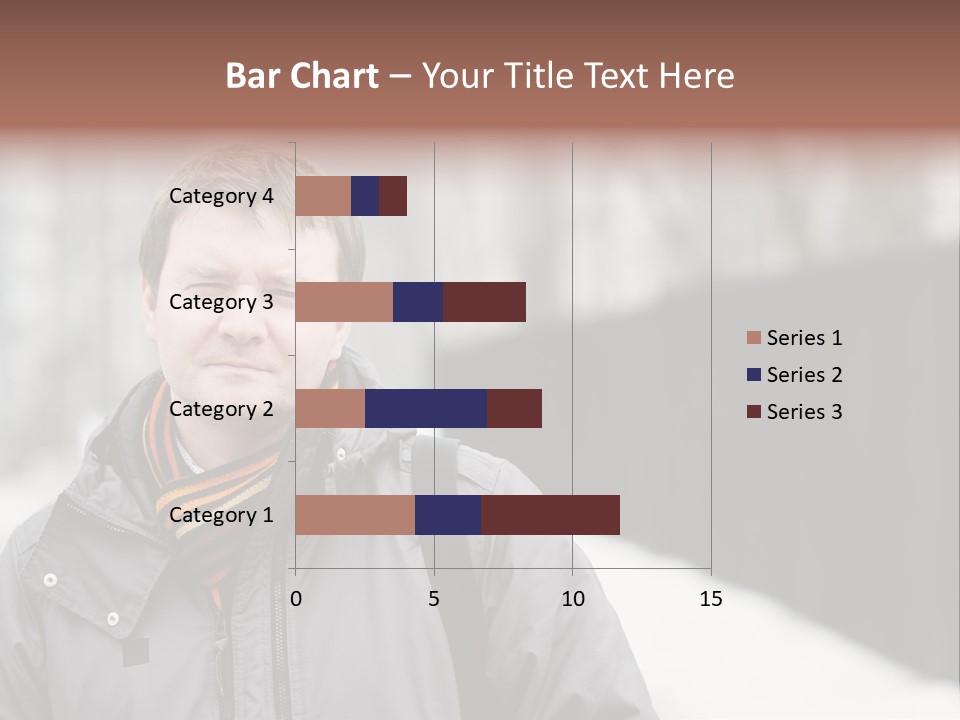 Guy In A Scarf PowerPoint Template