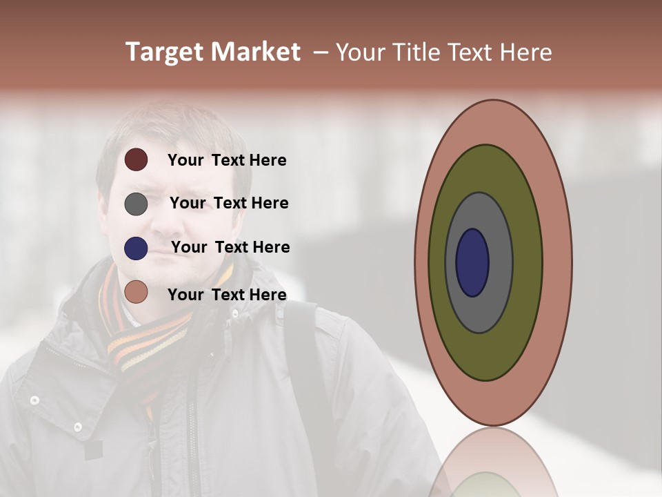 Guy In A Scarf PowerPoint Template