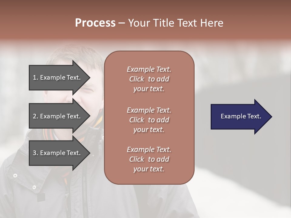 Guy In A Scarf PowerPoint Template