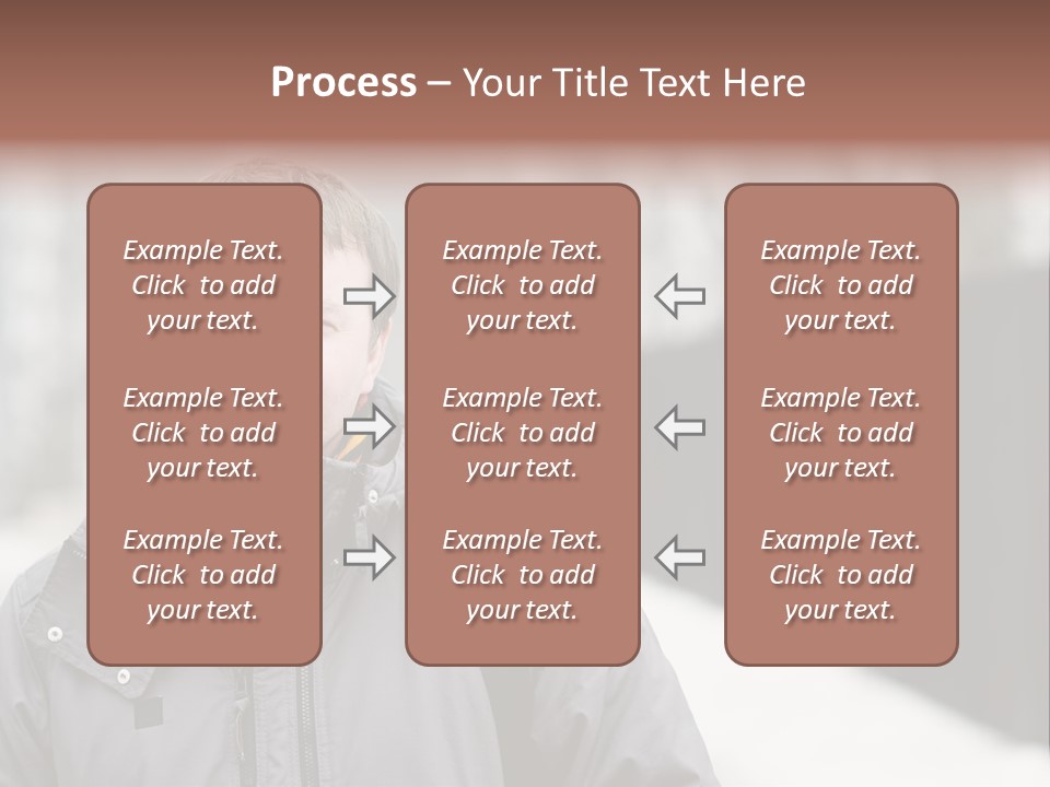 Guy In A Scarf PowerPoint Template